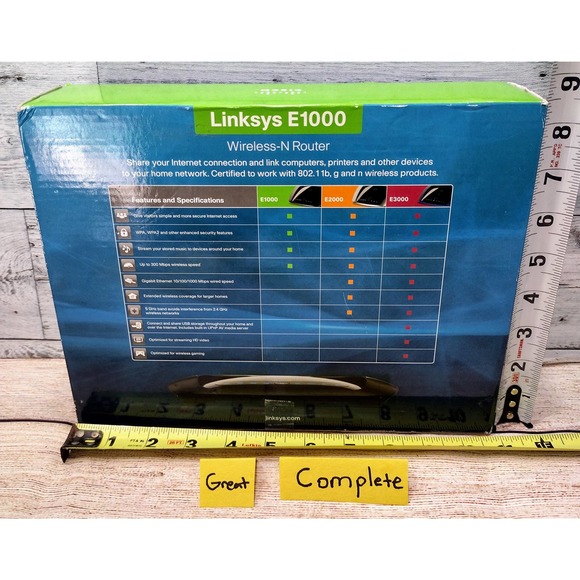 Linksys Cisco (E100) Wireless-N Router 2.4GHZ Band! Retail $78! Fast Shipping! - Picture 4 of 5